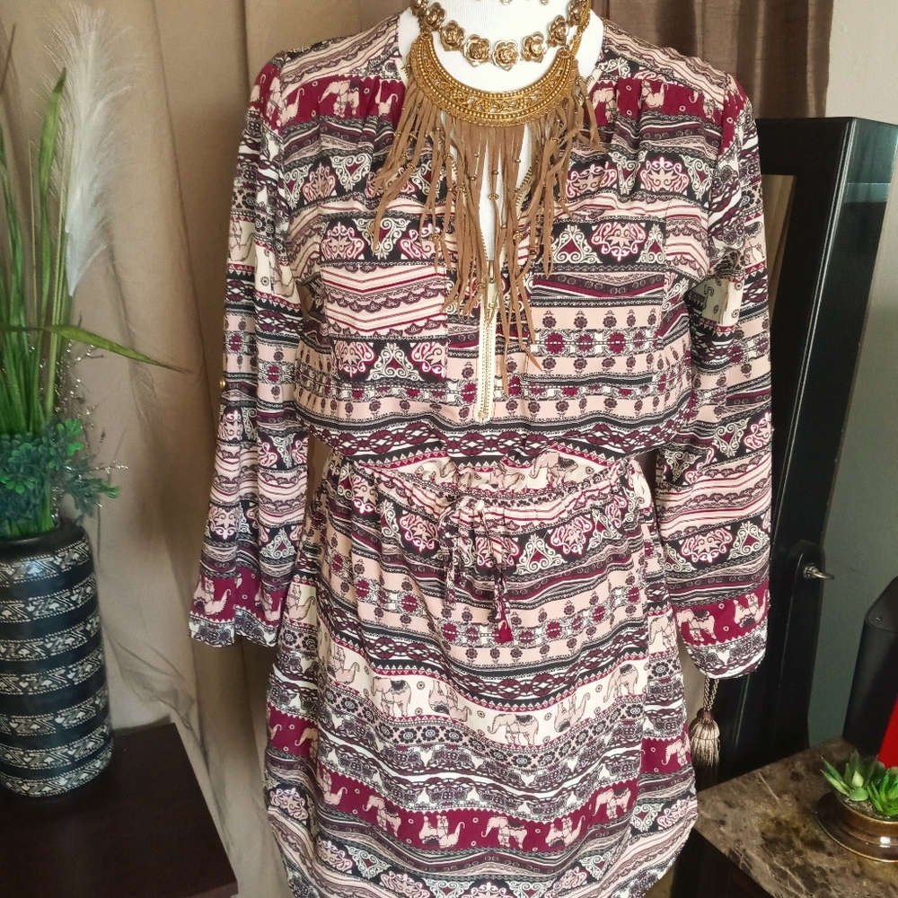 Beautiful tribal multi color top